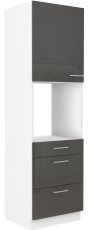 Hoher Schrank Lara - grau - 60 cm DPS-210 3S1F