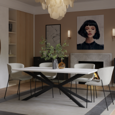 Esstisch Tromso – 90x185 cm – Weiß