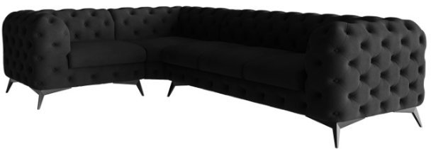 L - Riviera 100 Beine schwarz matt