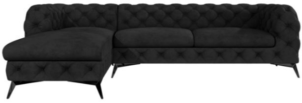 L - Riviera 100 Beine schwarz matt