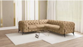 Ecksofa Chelsea Bis 2+C+2 - Stoffe Monolith, Preston
