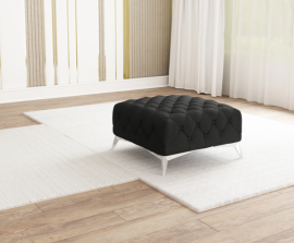 Hocker Chelsea 80x80 cm - Stoff Enjoy, Riviera