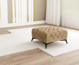 Hocker Chelsea 80x80 cm - Stoffe Nobilia, Monolith, Preston, Vogue