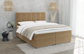 Boxspringbett Flip - 140x200 cm - Stoff Riviera