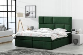Boxspringbett Lola - 180x200 cm - Stoff Monolith
