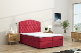 Boxspringbett Mallorca - 140x200 cm - Stoff Jasmine