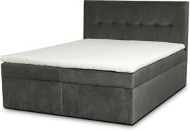 Boxspringbett Nancy - 180x200 cm - Stoff Monolith