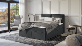 Boxspringbett Jake - 160x200 cm - Stoff Enjoy