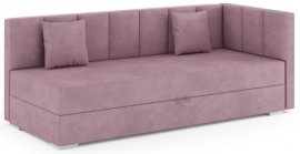 Boxspringbett Klara mit gepolstertem Kopfteil - 90x200 cm