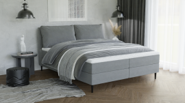 Boxspringbett Louis - 140x200 cm - Stoff Crown