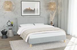 Bett Tina - 140x200 cm - Stoff Solid 03