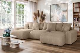 Wohnlandschaft in U-Form Luma Small - Stoffe Lincoln