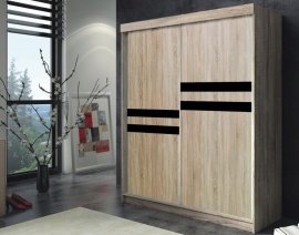 Kleiderschrank mit Schiebetüren Asturia – Eiche Sonoma