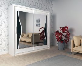 Kleiderschrank mit Schiebetüren Batumi 120 – Weiß