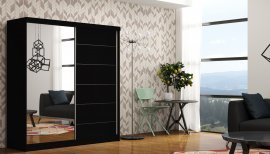 Kleiderschrank mit Schiebetüren Infiniti – Schwarz