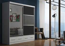 Kleiderschrank mit Schiebetüren Margo Bis 200