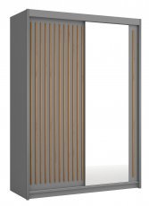 Kleiderschrank mit Schiebetüren Royal 150 – Grau/Votan