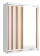 Kleiderschrank mit Schiebetüren Royal 150 – Weiß/Votan