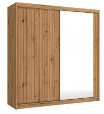 Kleiderschrank mit Schiebetüren Royal 200 – Eiche Votan