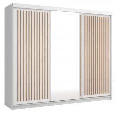 Kleiderschrank mit Schiebetüren Royal 250 – Weiß/Votan