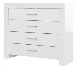 Kommode Figaro Bis – Weiß Hochglanz