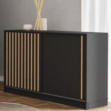 Kommode Royal – Schwarz/Eiche Votan