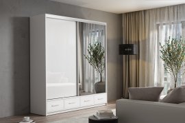 Kleiderschrank Lopez 200 cm – Weiß