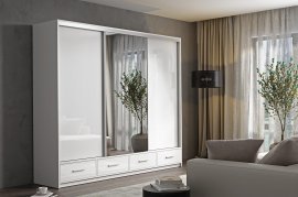 Kleiderschrank Lopez 250 cm – Weiß