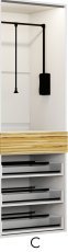 Modul C für den Kleiderschrank Massimo