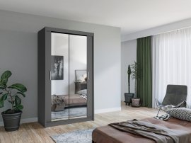 Kleiderschrank Lux 120 cm – Grau