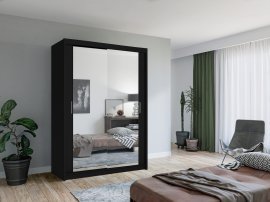 Kleiderschrank Lux 150 cm – Schwarz