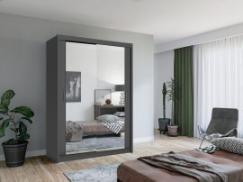 Kleiderschrank Lux 150 cm – Grau