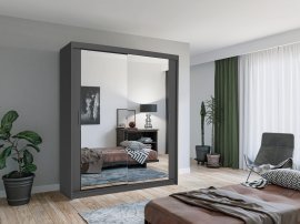 Kleiderschrank Lux 180 cm – Grau