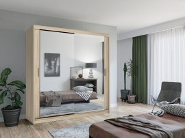 Kleiderschrank Lux 203 cm – Eiche Sonoma