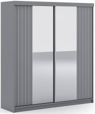 Kleiderschrank Molli 200 cm – Grau