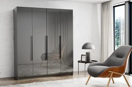 Kleiderschrank Paris 180 cm – grau