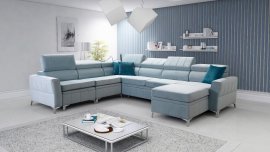 U-förmige Wohnlandschaft Bartez VII