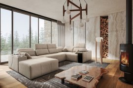 Wohnlandschaft in U-Form Mindy IV