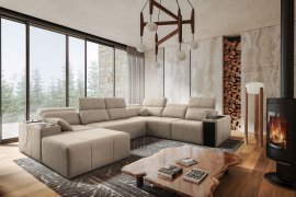 Wohnlandschaft in U-Form Mindy VIII