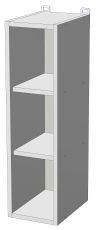 Oberes Modul Sunrise Premier - W-20/72 - Korpus Graphitgrau
