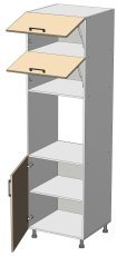 Hoher Schrank Sunrise Premier - HL-60/214/2 - Korpus Wenge