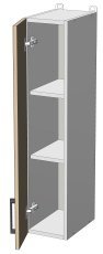 Oberes Modul Sunrise Premier - W-20/92 mit Türen - Korpus Weiß Unicolor