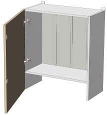 Oberelement Sunrise Premier - W-60/68 - Korpus Milky Eiche