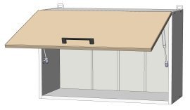 Oberes Modul Sunrise Premier - W-70/46 - Korpus Graphitgrau