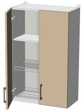 Oberer Modul mit Besteckeinsatz Sunrise Premier - WD-60/92 - Korpus graphitgrau