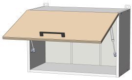 Oberelement Kvadris - W-60/40 - korpus steingrau