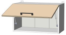 Oberelement Kvadris - W-60/36 - Korpus Sonoma Eiche