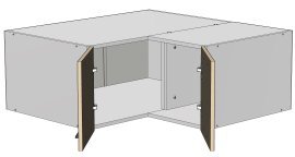 Oberer Eckelement Kvadris - MC-90/90/36 - Korpus Sonoma Eiche