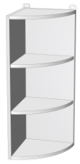 Oberelement Kvadris - WR-28/72 - Korpus Stone Grey