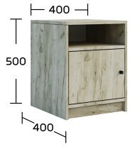 Eiche Craft Grau